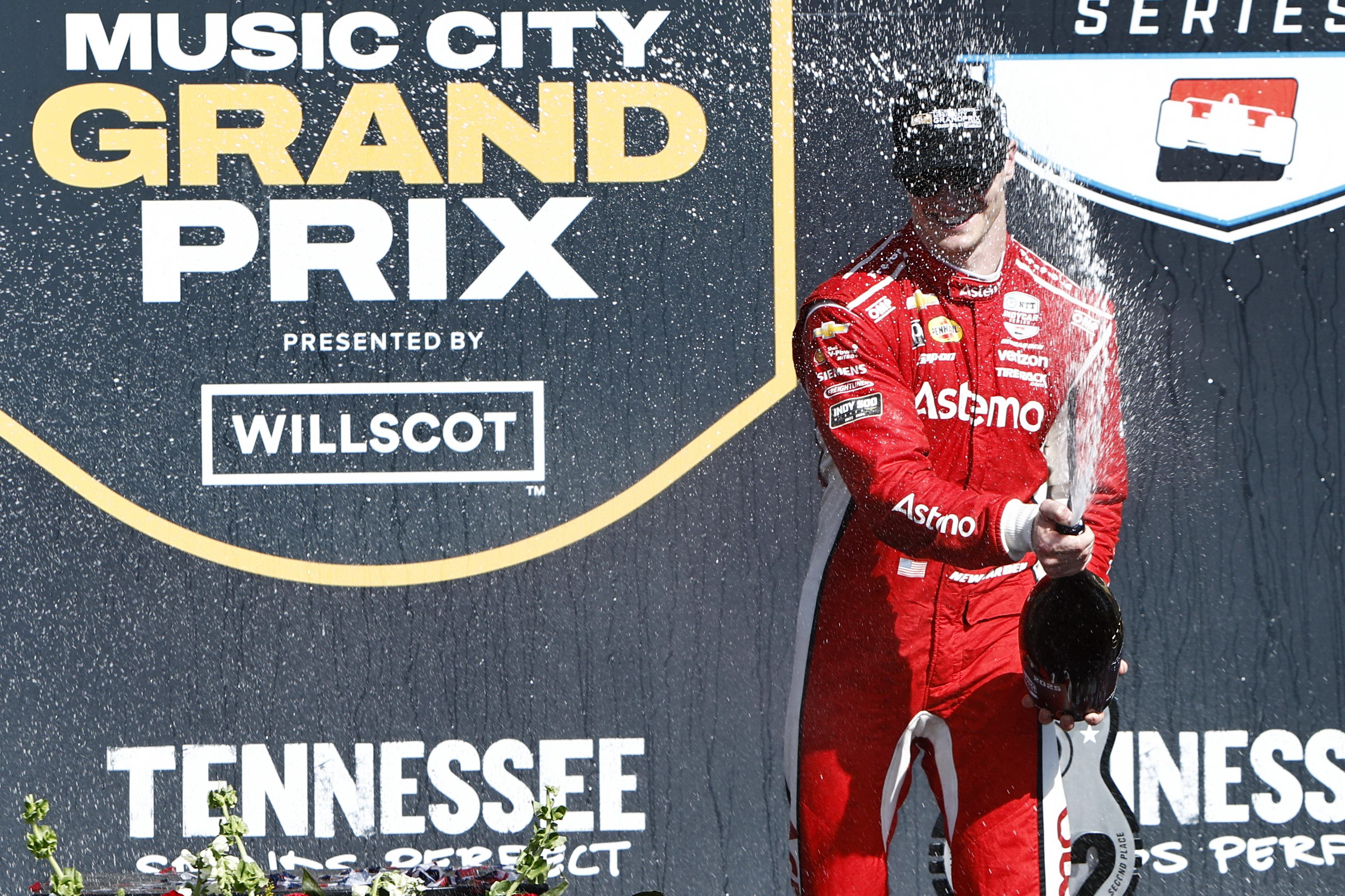 Josef Newgarden took top honors at the 2025 Borchetta Bourbon Music City Grand Prix